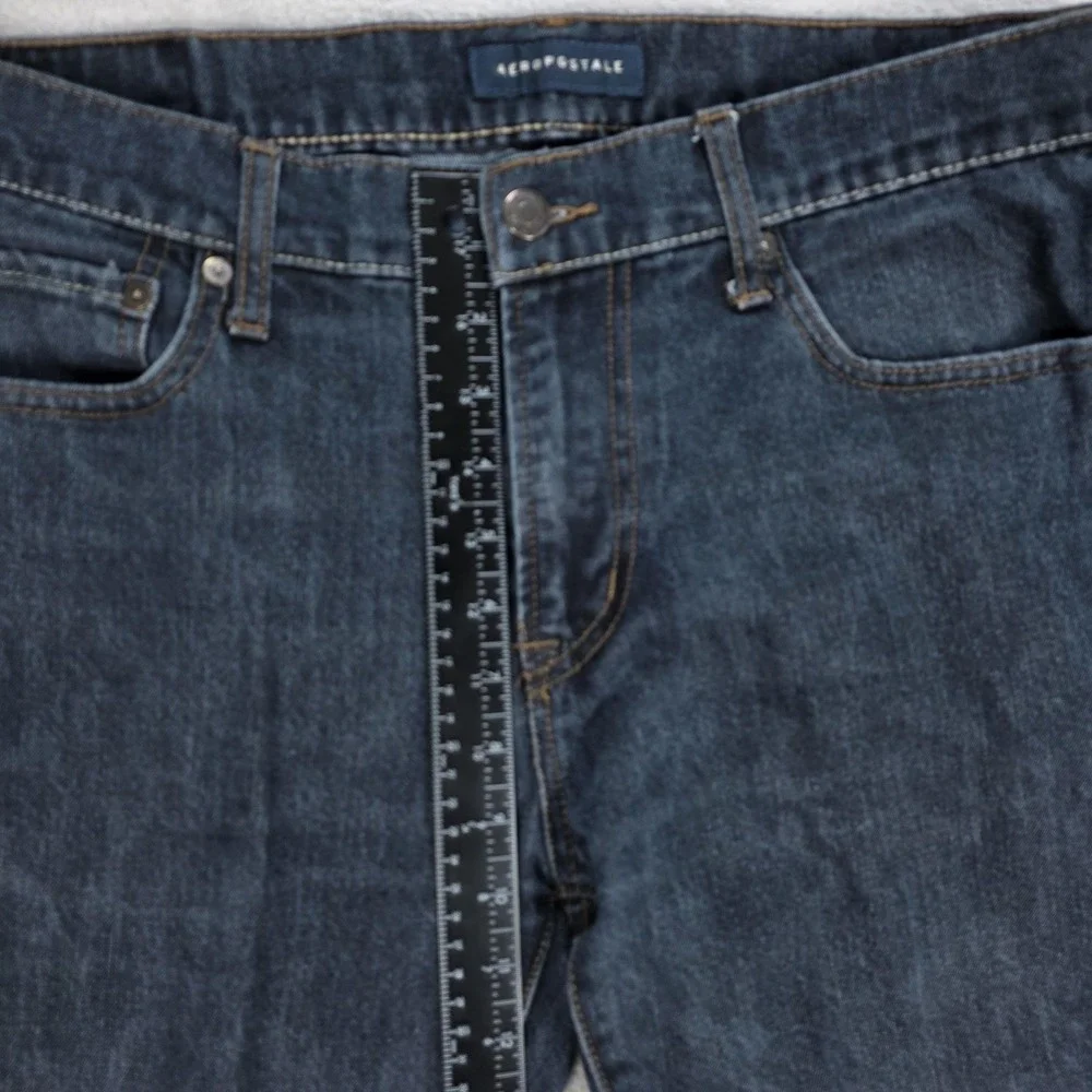 Aeropostale Jeans Mens 36x31 Blue‎ Denim Straight Leg Classic Five Pocket Casual